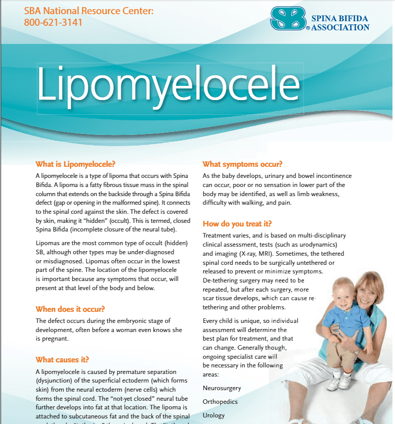 Lipomyelocele Spina Bifida Association